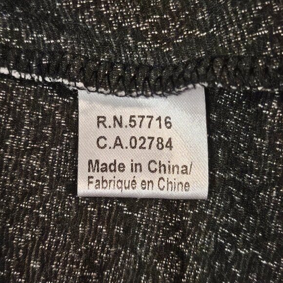 PAPILLION Cream & Black Cap Sleeve Cowl Neck Tunic Size Extra Large - Picture 6 of 7